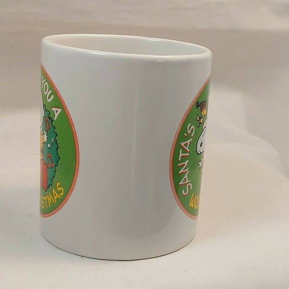2011 Peanuts Worldwide LLC Snoopy Charlie Brown Woodstock Christmas Mug - Picture 6 of 8
